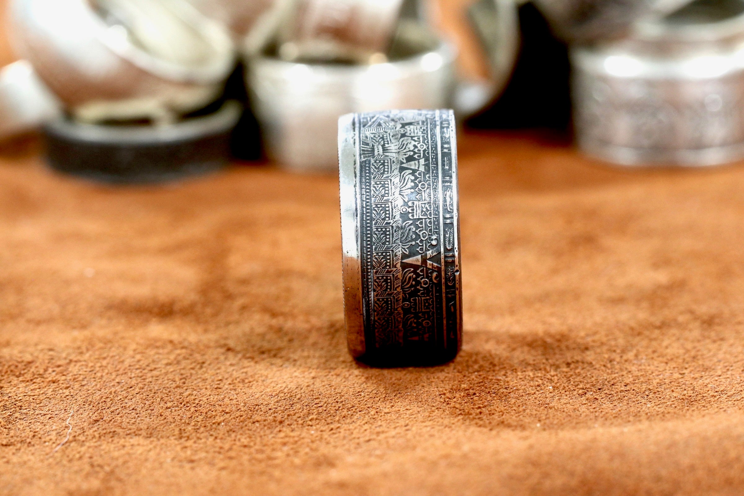 Aztec Calendar Ring (.999 Silver)